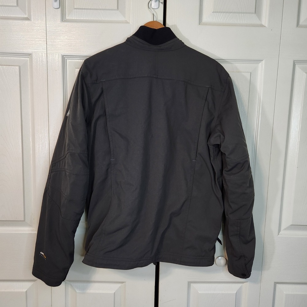 Eddie Bauer First Ascent Cordura Utility Jacket Gray Mens Full Zip Mock Neck Med - Picture 2 of 12